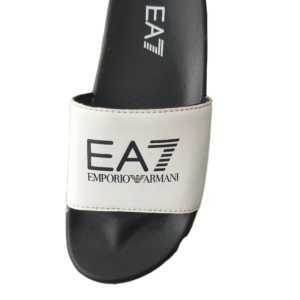MEN EA7 SLIPPER B&W